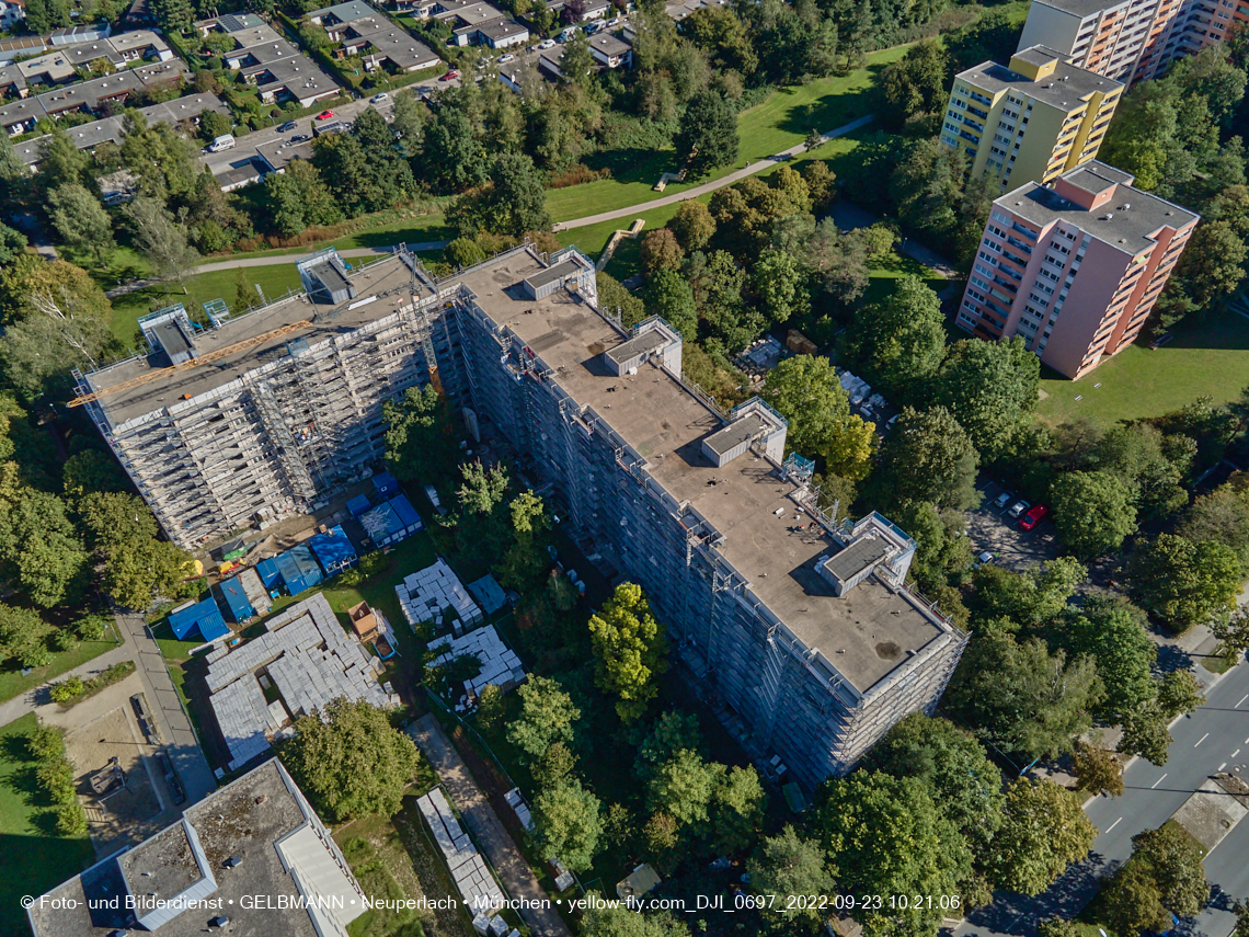 23.09.2022 - Sanierung am Karl-MArx-Ring 11-21 in Neuperlach